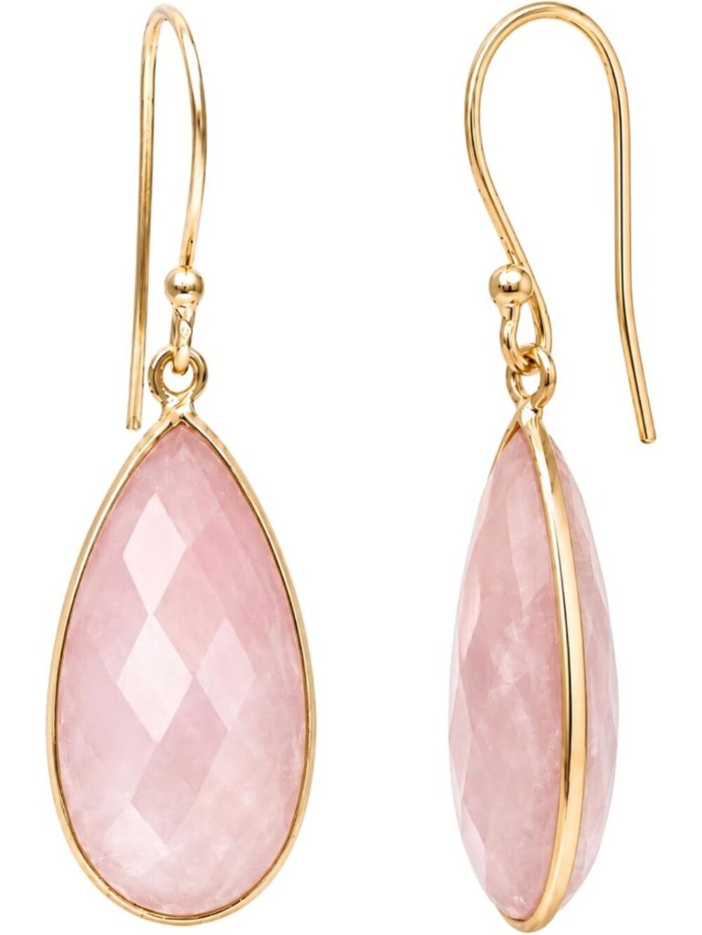 Long Drop Dangle Earrings for Women, Faceted Gemstone Statement Jewelry